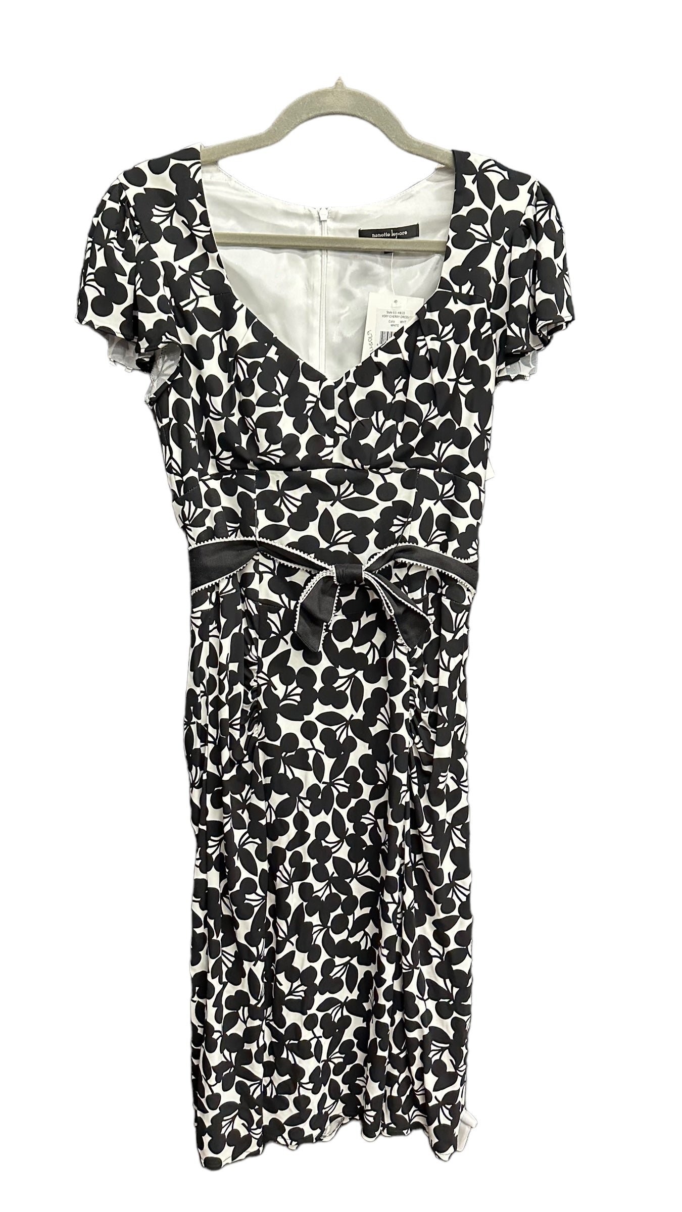 Black & White Dress Casual Midi Nanette Lepore, Size S