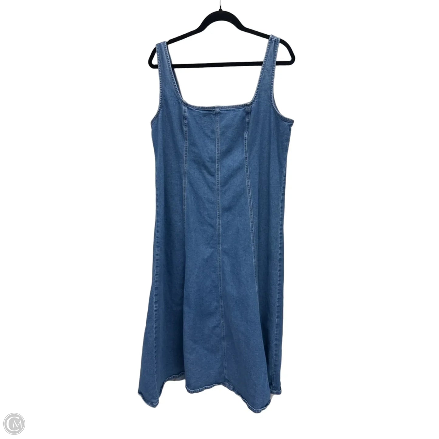Dress Casual Maxi By Old Navy In Blue Denim, Size: Xl