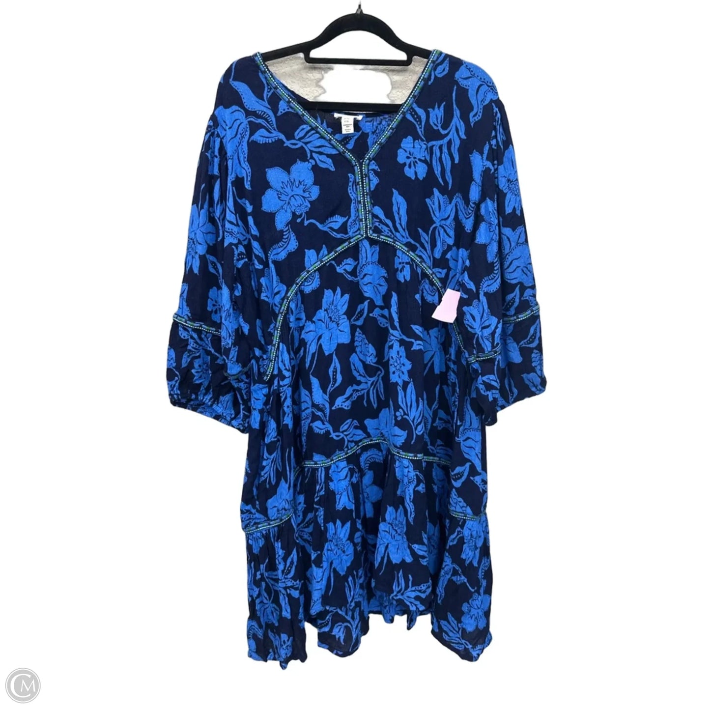 Dress Casual Midi By Clothes Mentor In Floral Print, Size: Xlp
