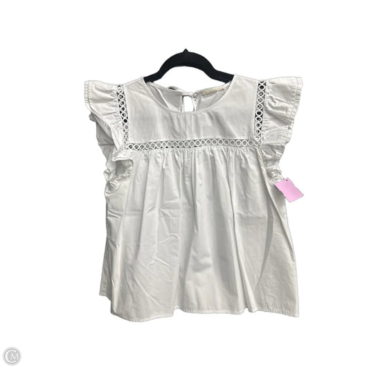 Blouse Sleeveless By Clothes Mentor In White, Size: M