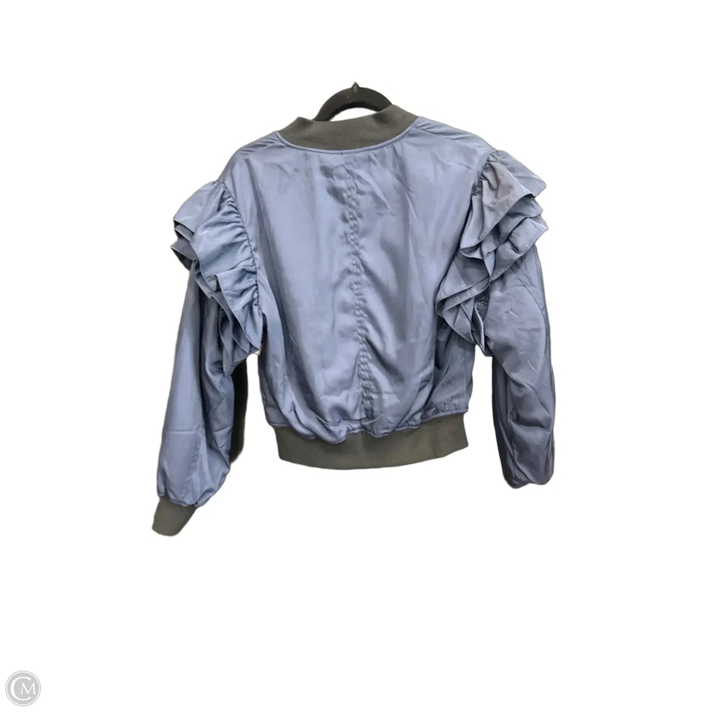 Jacket Puffer & Quilted By Mable In Navy, Size: M