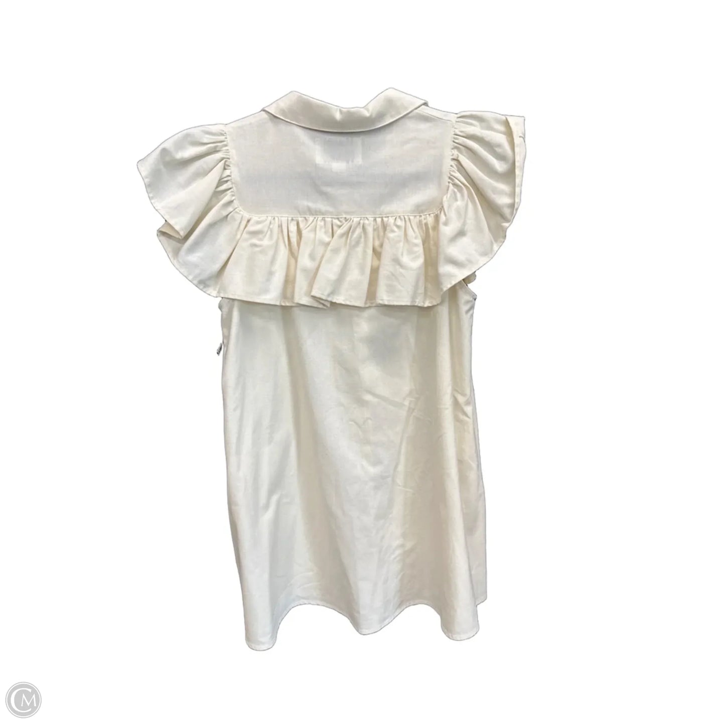 Dress Casual Midi By Clothes Mentor In Cream, Size: L
