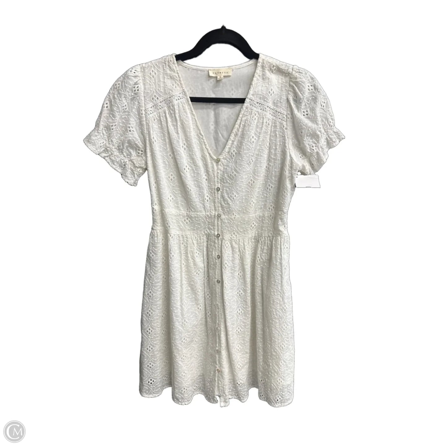 Dress Casual Midi By Promesa In White, Size: S