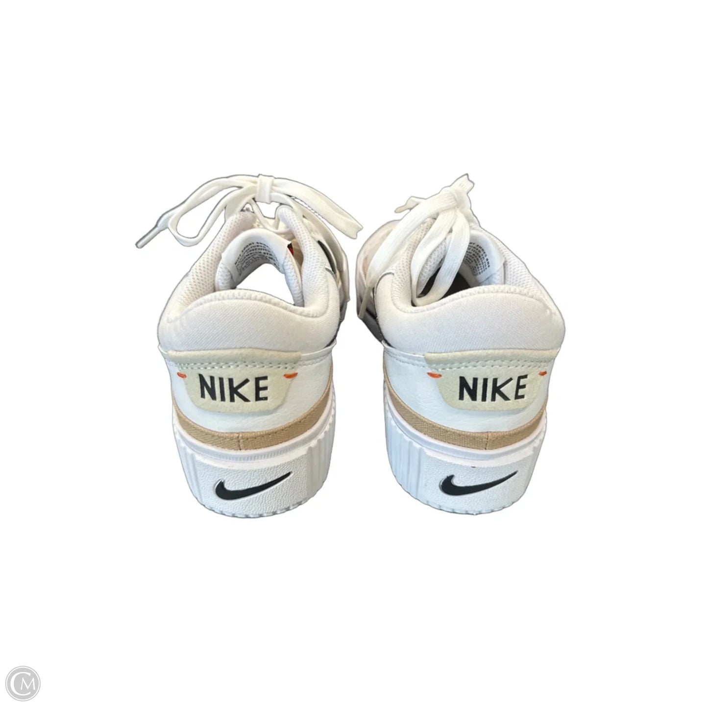 Shoes Flats By Nike In Black & White, Size: 7