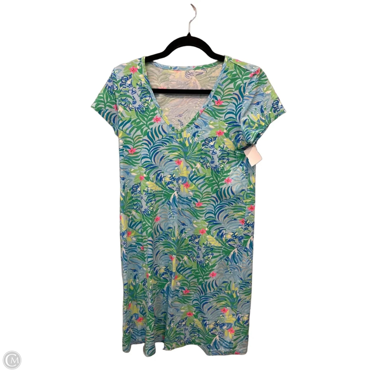 Dress Designer By Lilly Pulitzer In Tropical Print, Size: Xs