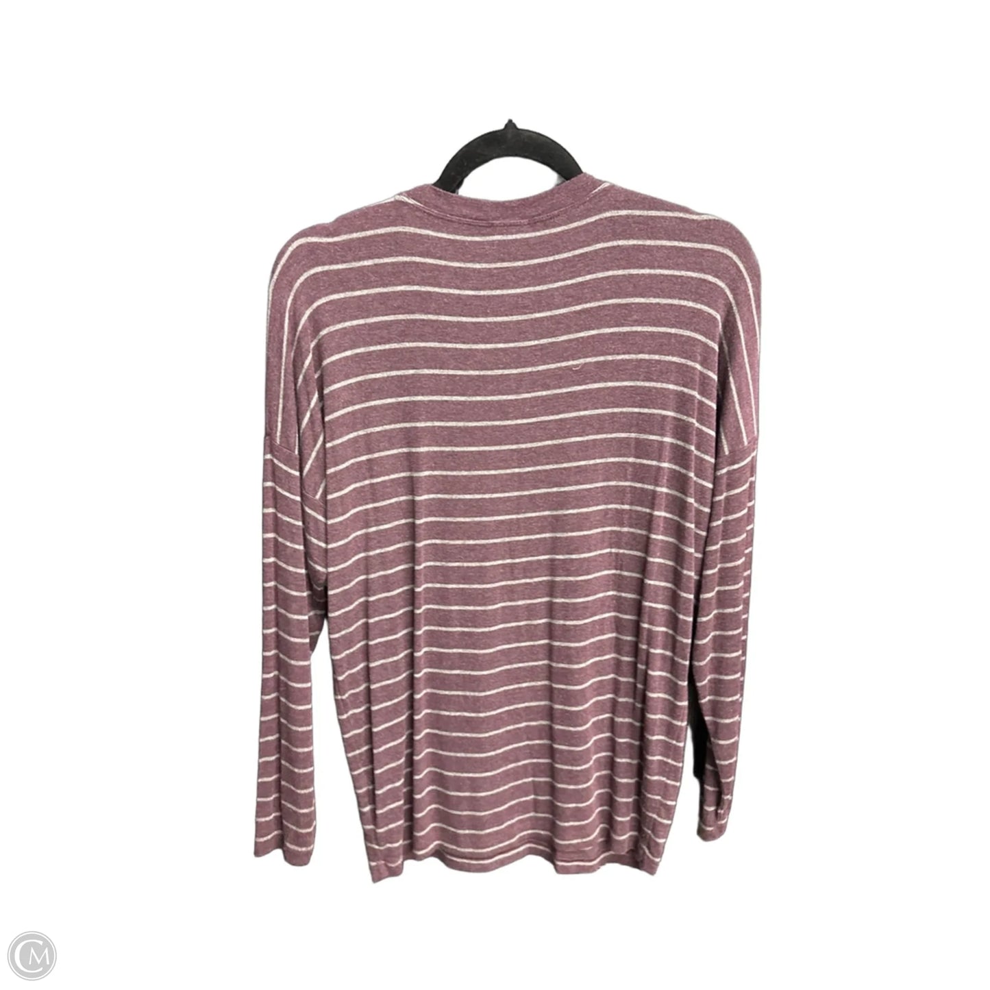 Top Long Sleeve By Cabi In Striped Pattern, Size: Xs