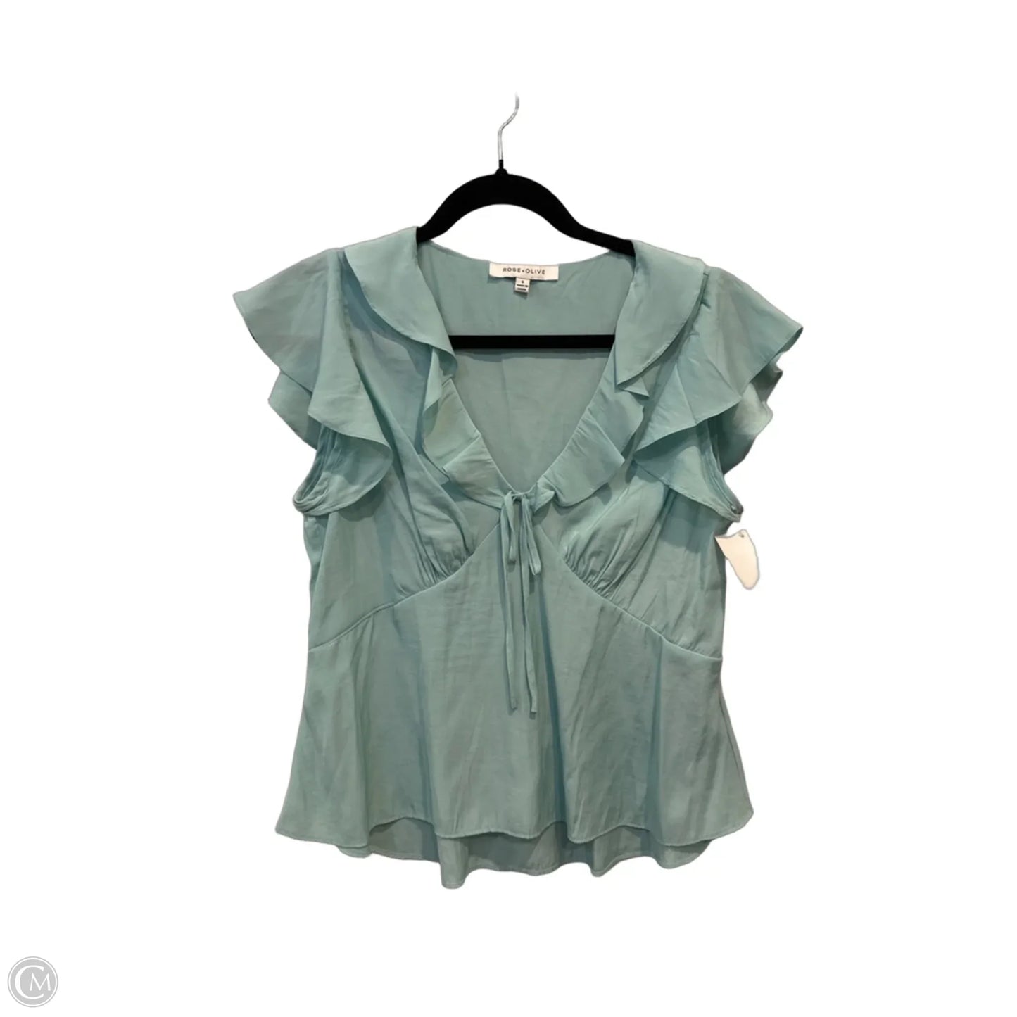 Blouse Sleeveless By Rose And Olive In Aqua, Size: S