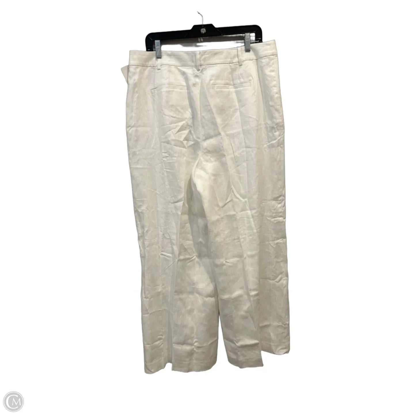 Pants Linen By Talbots In White, Size: 14