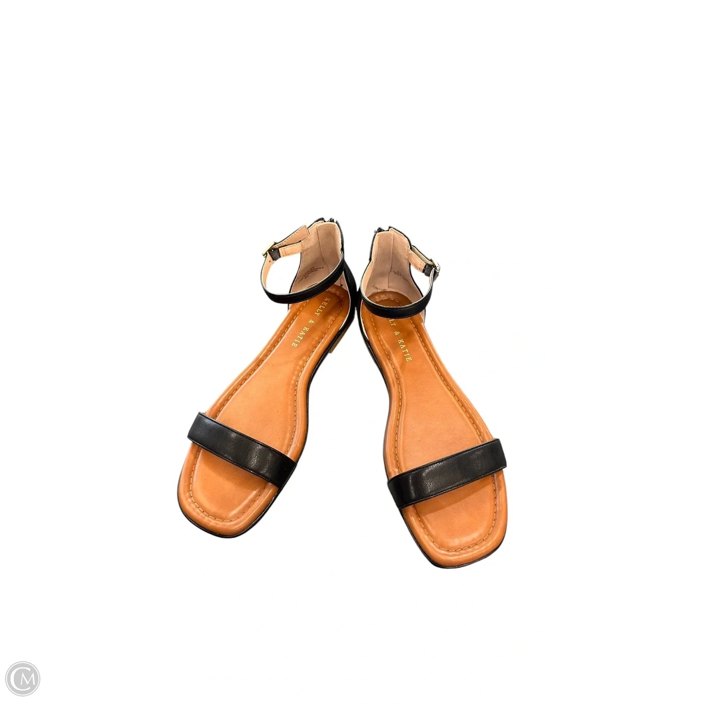 Sandals Flats By Kelly And Katie In Black & Brown, Size: 9.5