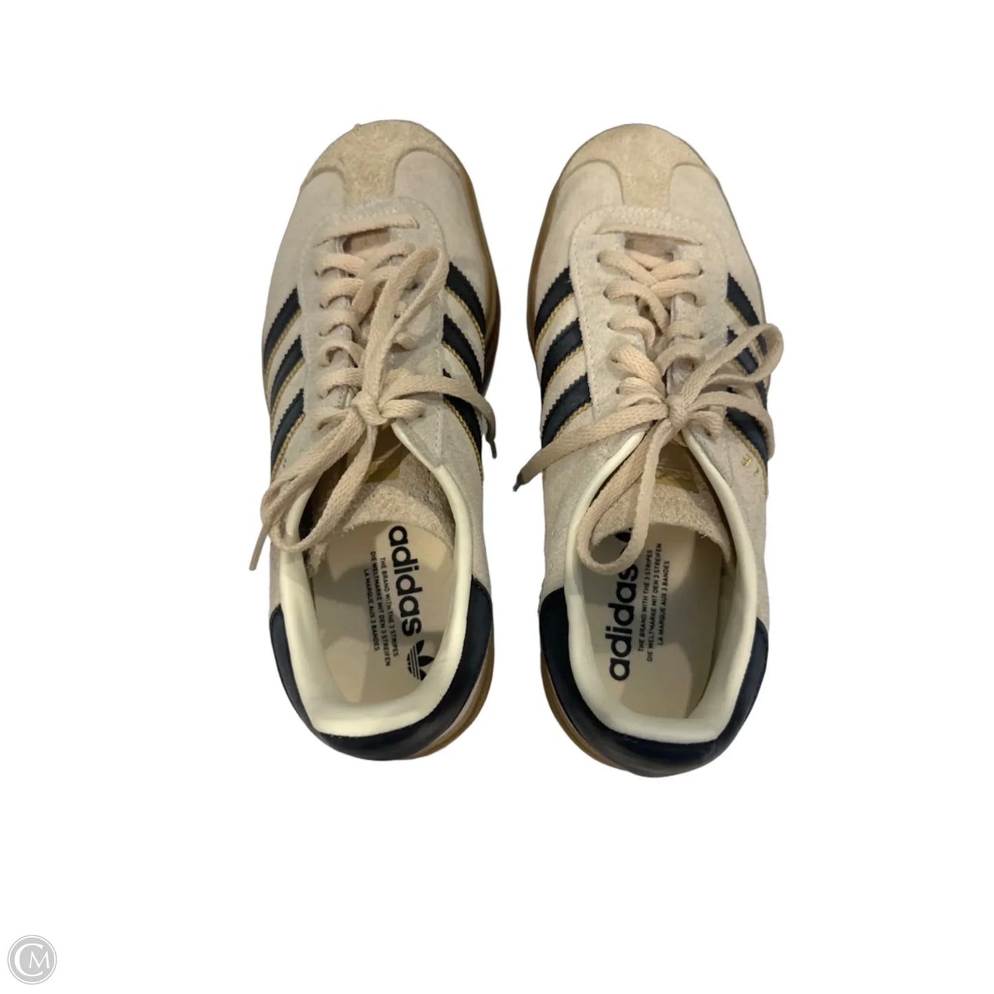 Shoes Sneakers Platform By Adidas In Blue & Cream, Size: 8.5