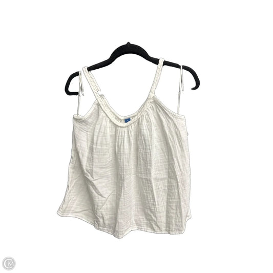 Top Sleeveless By Old Navy In White, Size: S