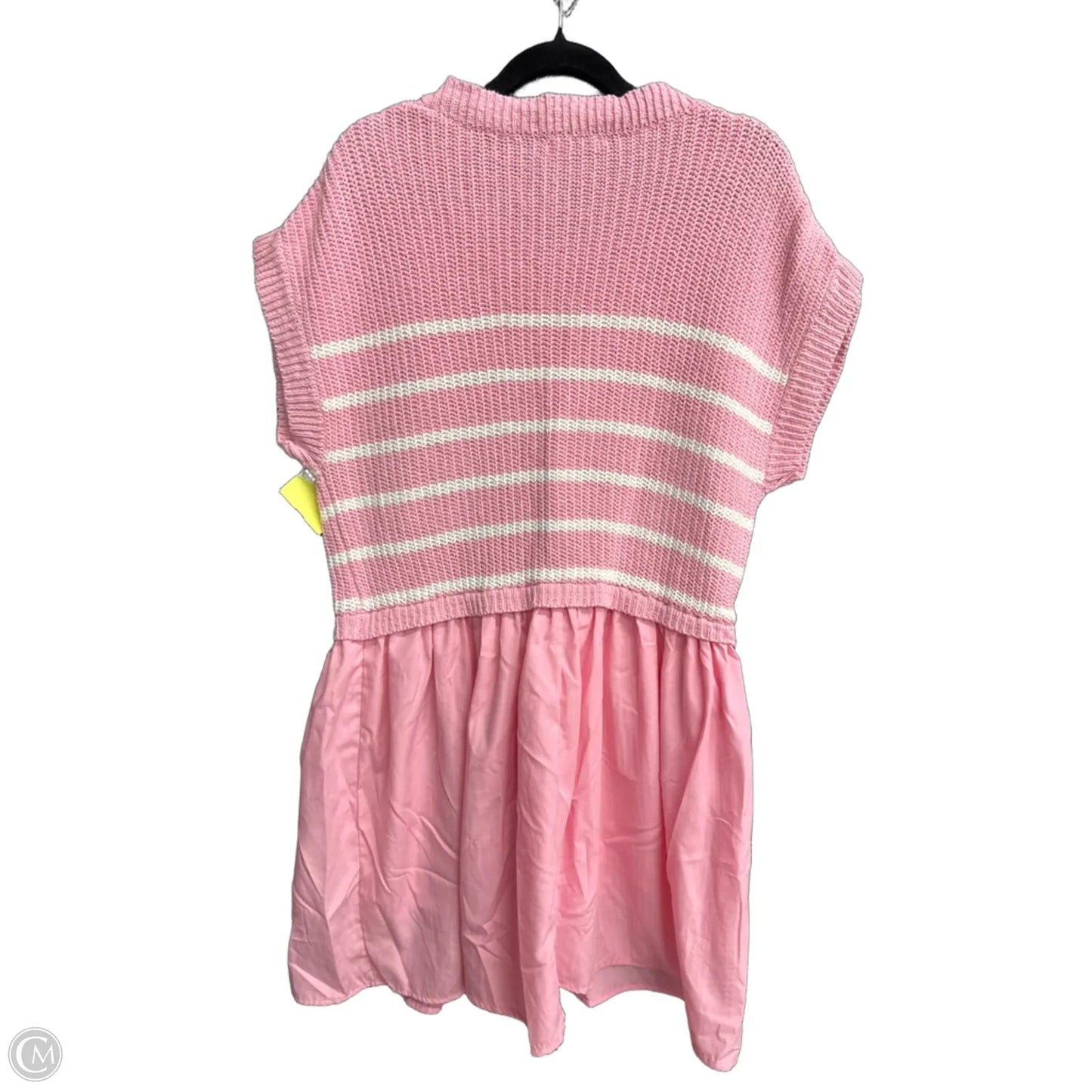 Dress Casual Midi By Entro In Pink & White, Size: S