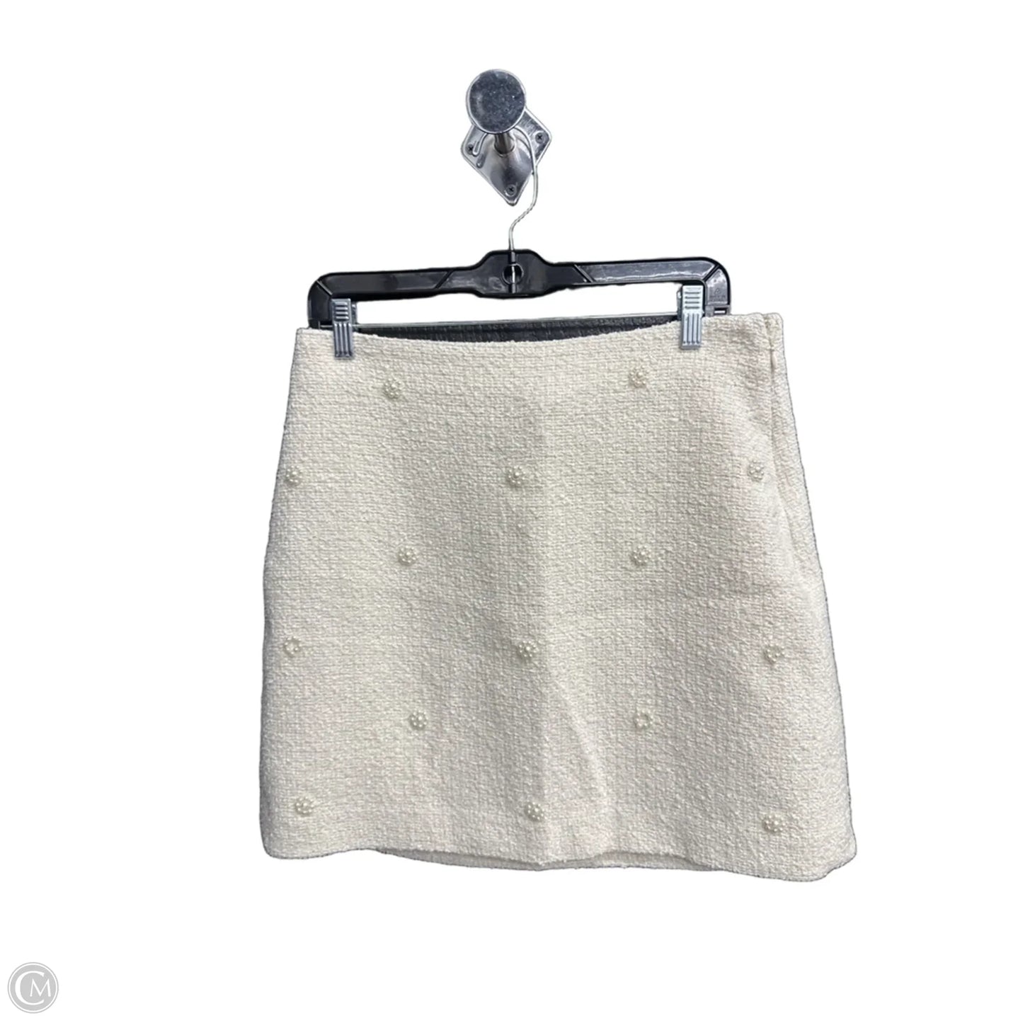 Skirt Midi By Loft In Cream & White, Size: 8