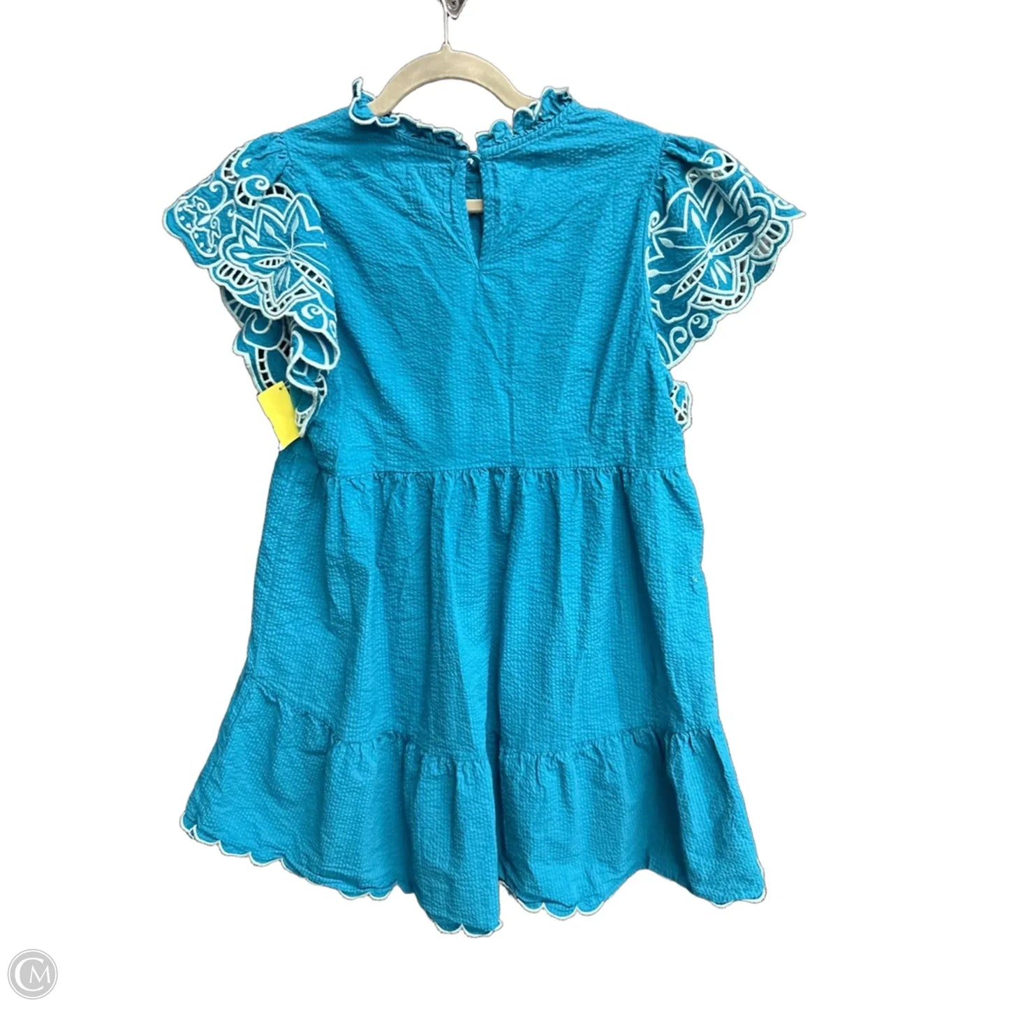 Dress Casual Short By Umgee In Blue & White, Size: S