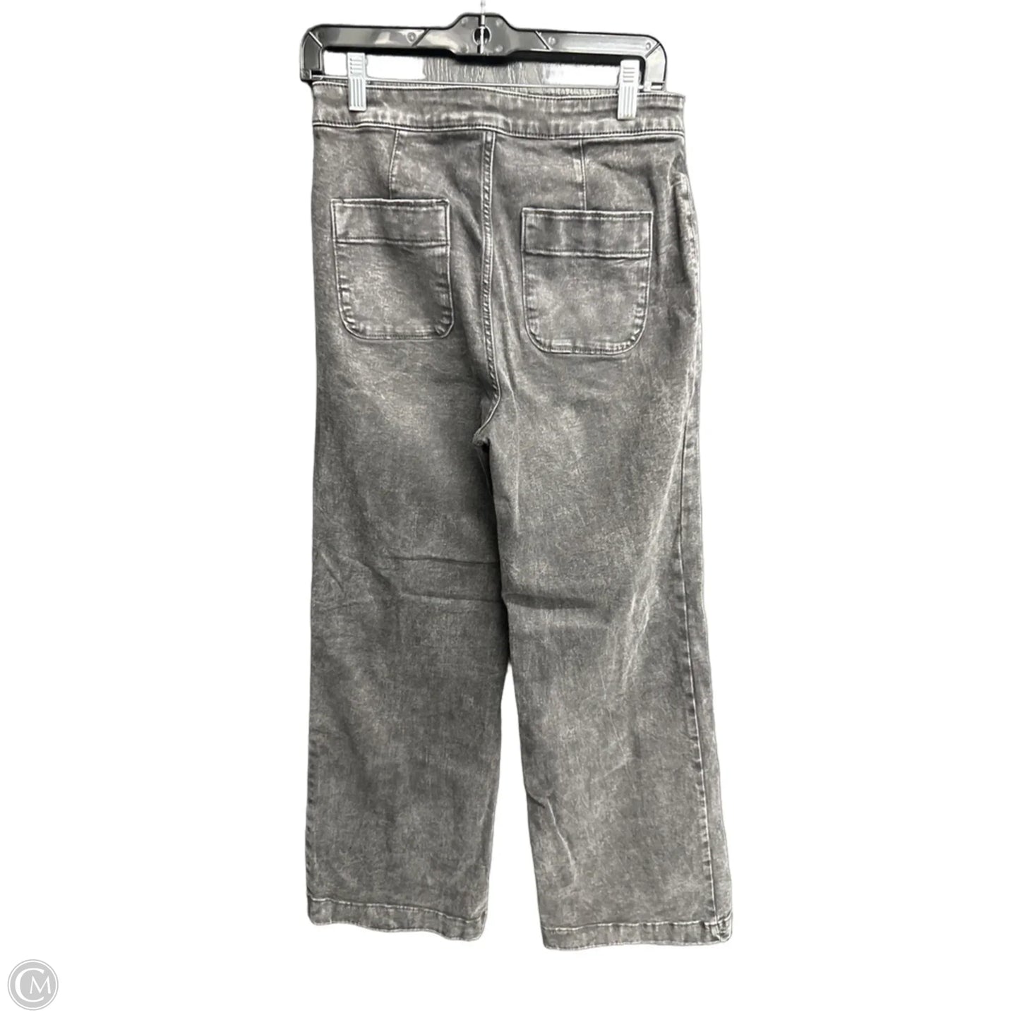 Jeans Wide Leg By Lc Lauren Conrad In Black Denim, Size: 10