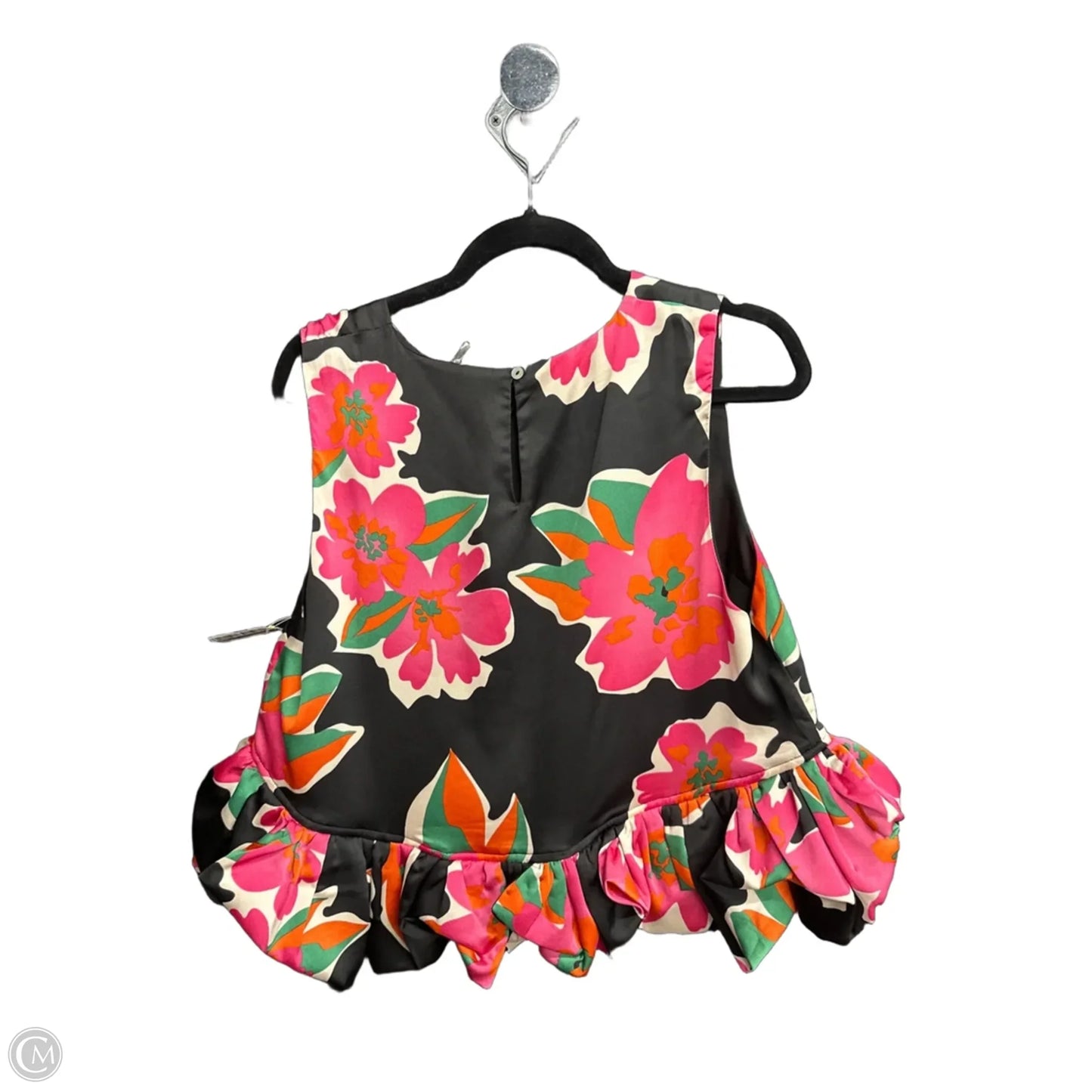 Blouse Sleeveless By Entro In Floral Print, Size: L