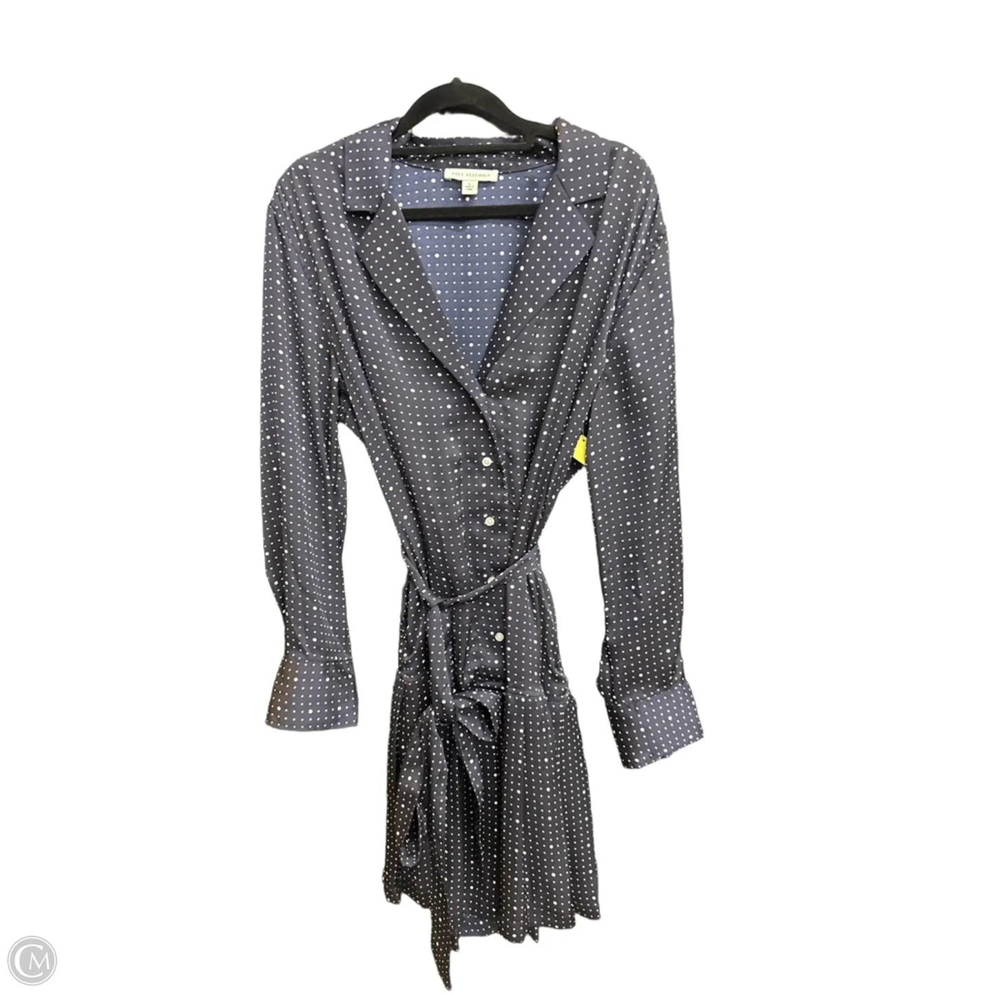 Dress Casual Midi By Free Assembly In Polkadot Pattern, Size: L