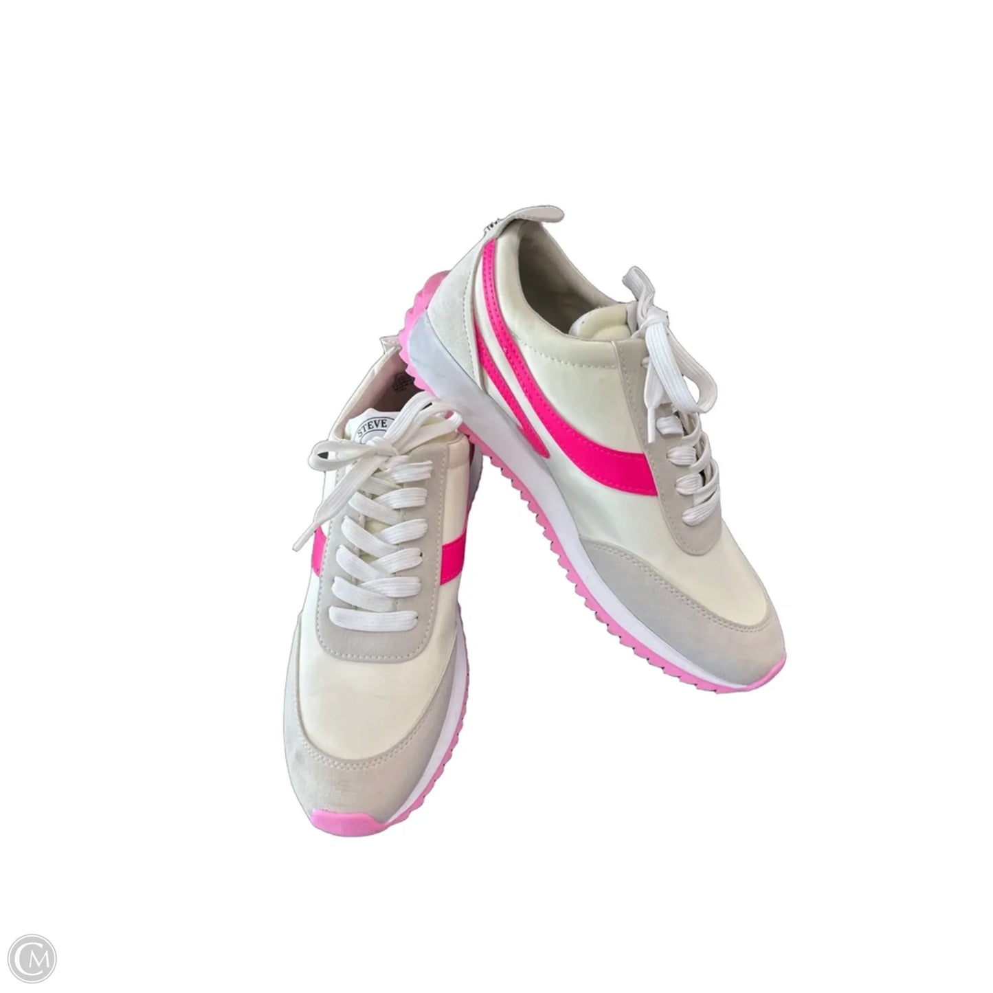 Shoes Sneakers By Steve Madden In Cream & Pink, Size: 8