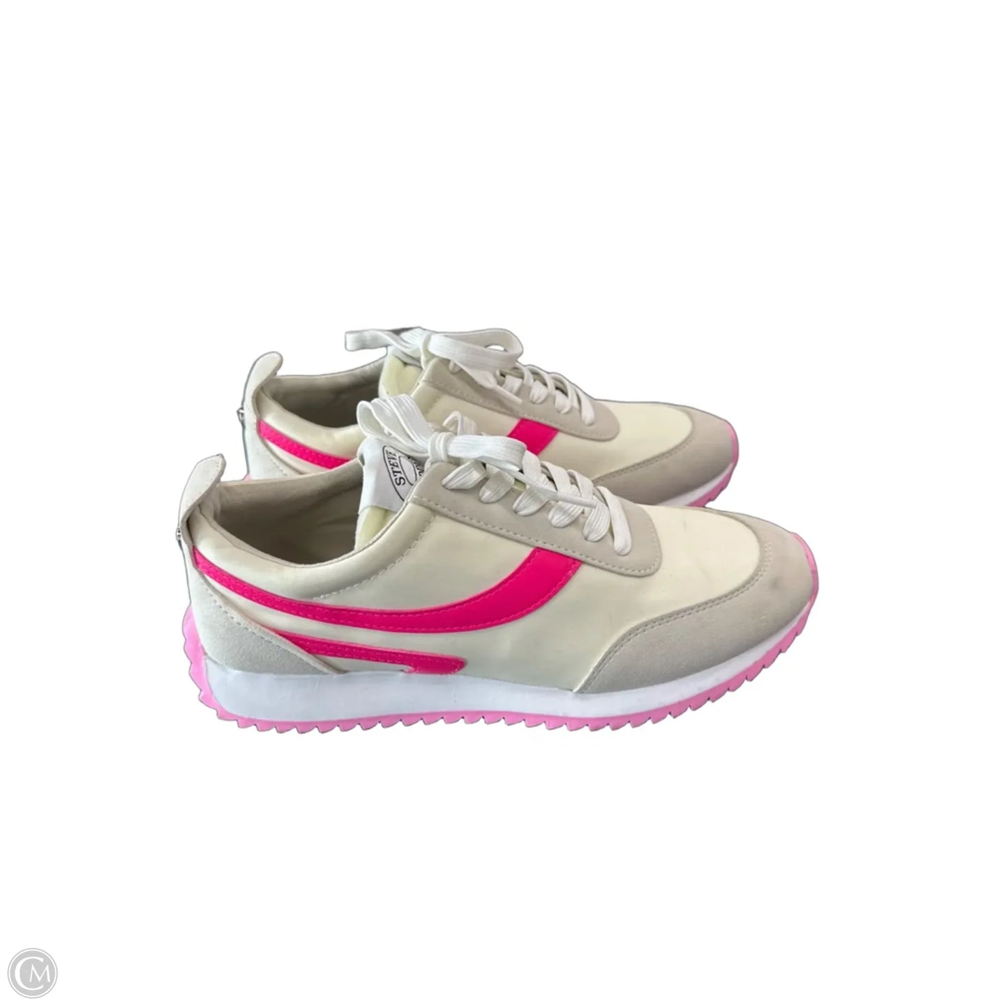 Shoes Sneakers By Steve Madden In Cream & Pink, Size: 8