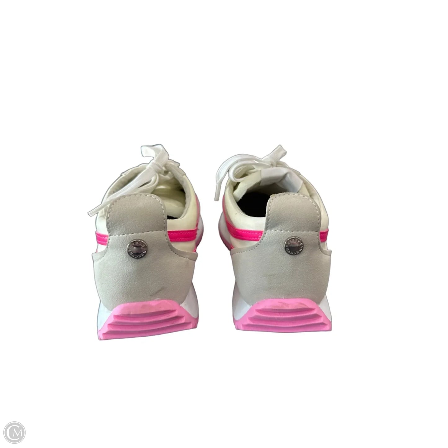Shoes Sneakers By Steve Madden In Cream & Pink, Size: 8