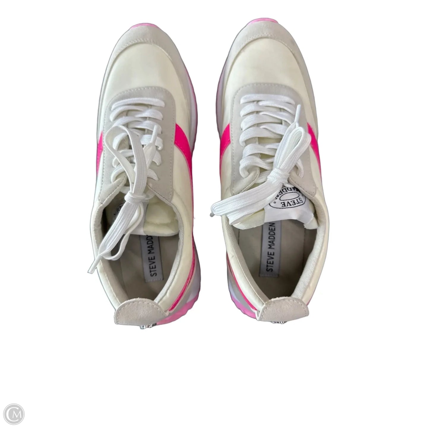 Shoes Sneakers By Steve Madden In Cream & Pink, Size: 8