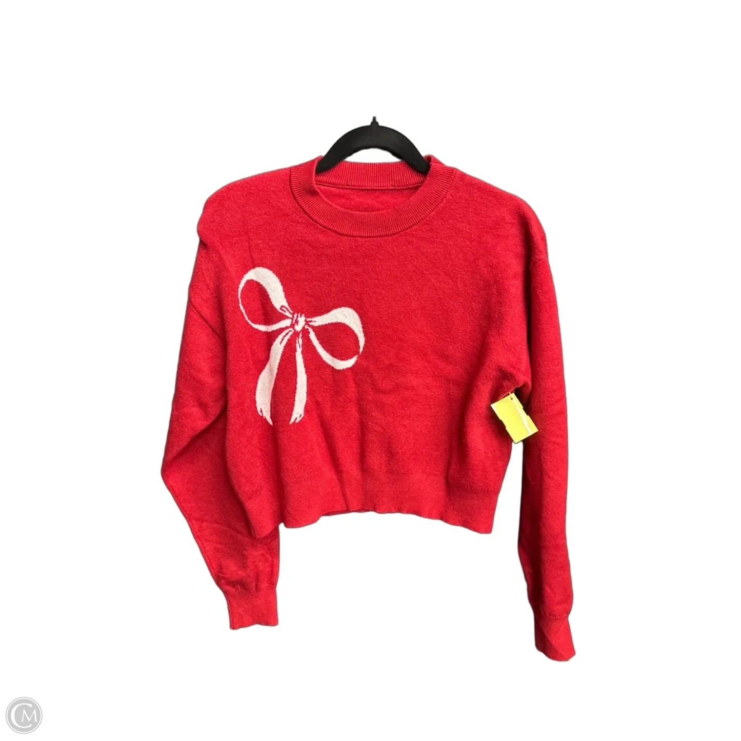 Sweater By Clothes Mentor In Red & White, Size: Sp