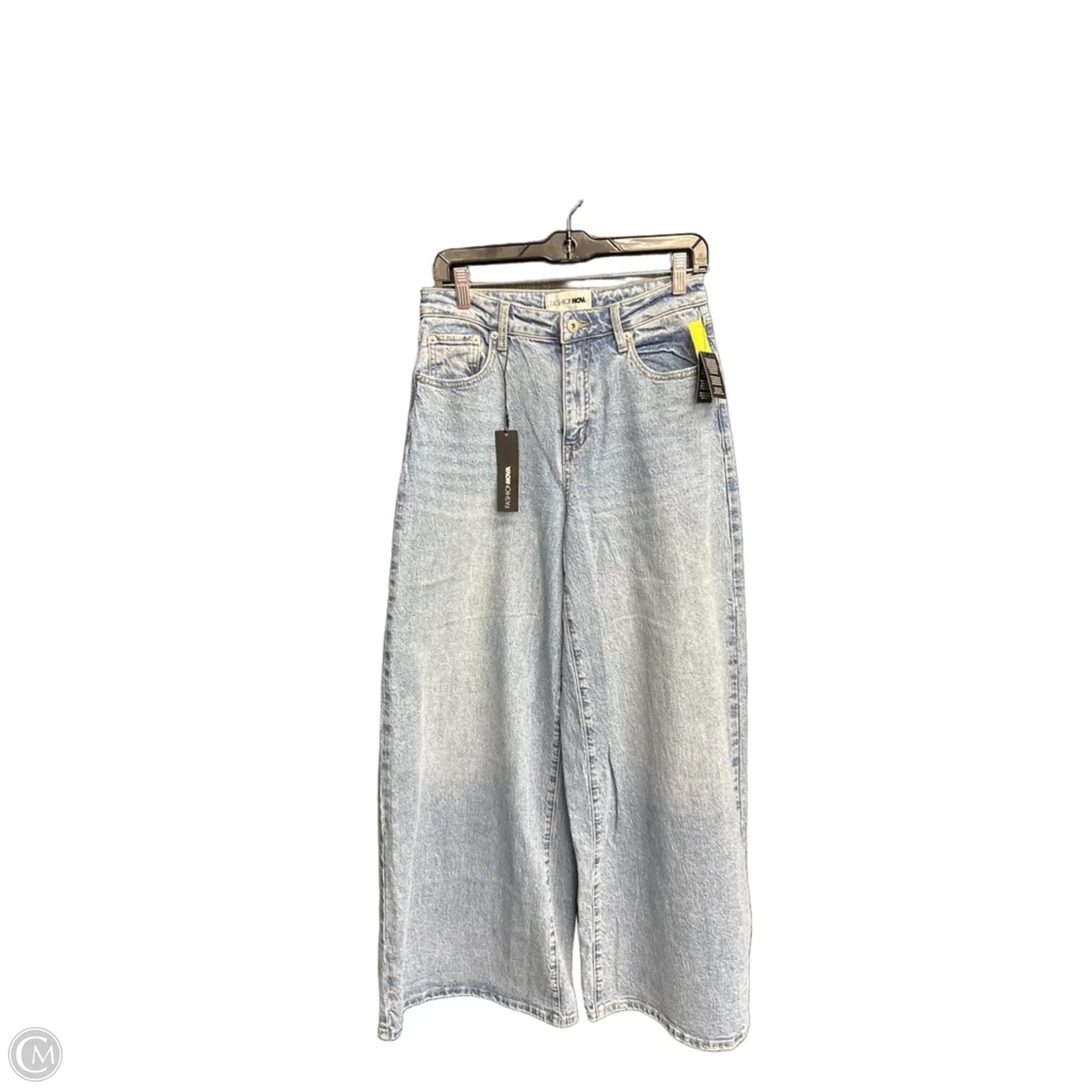 Jeans Wide Leg By Fashion Nova In Blue Denim, Size: 2