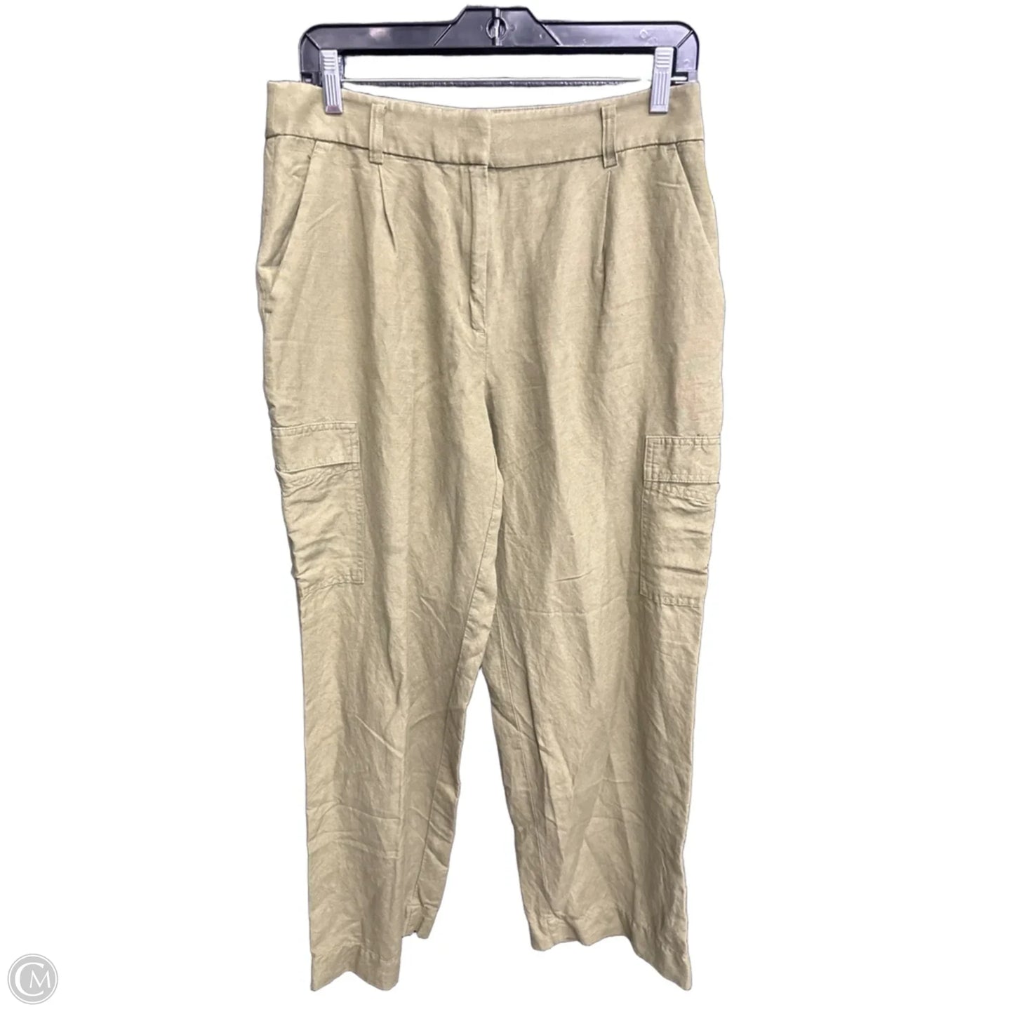 Pants Linen By Loft In Green, Size: 4