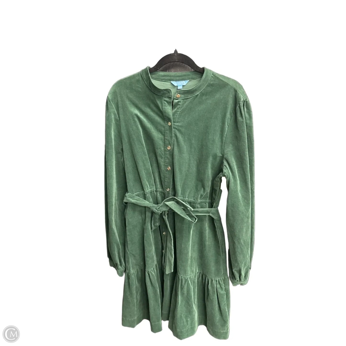Dress Casual Midi By Draper James In Gold & Green, Size: Xl