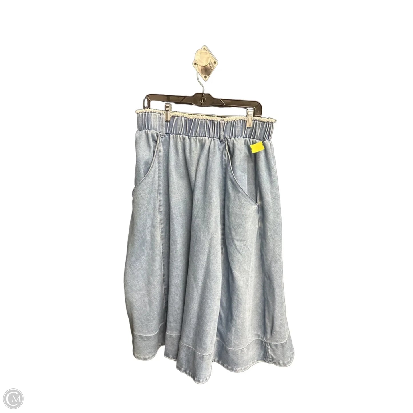 Skirt Maxi By A Loves A In Blue Denim, Size: Xl