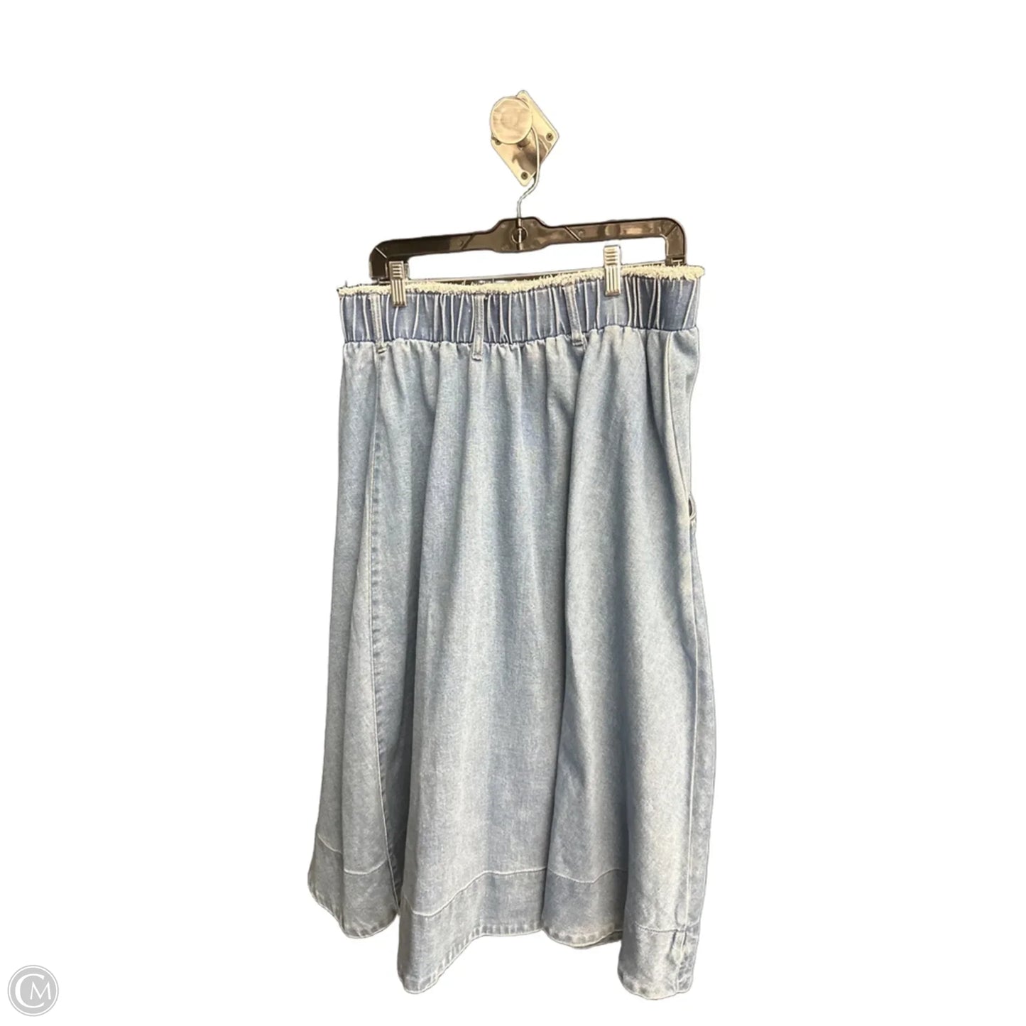 Skirt Maxi By A Loves A In Blue Denim, Size: Xl