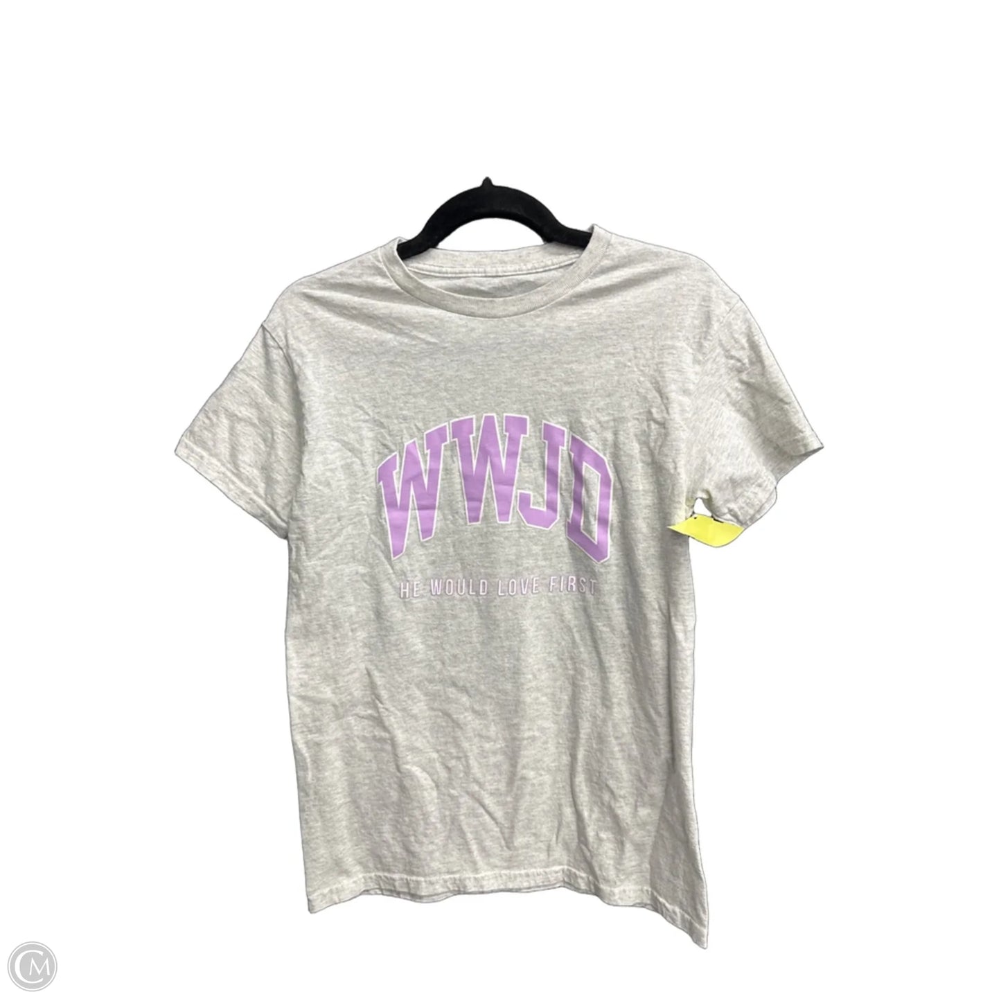 Top Short Sleeve By Clothes Mentor In Grey & Purple, Size: S