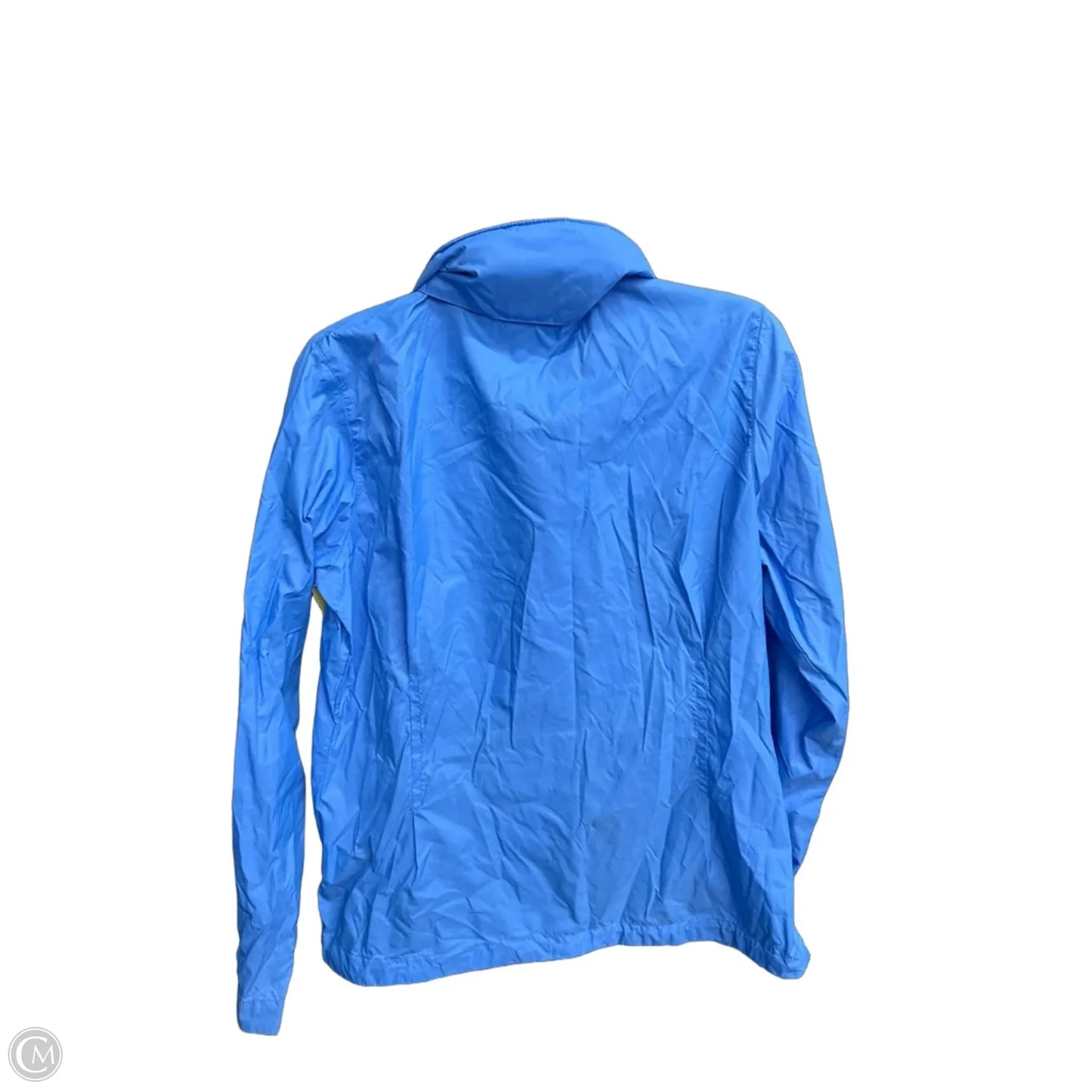 Jacket Windbreaker By Columbia In Blue, Size: L