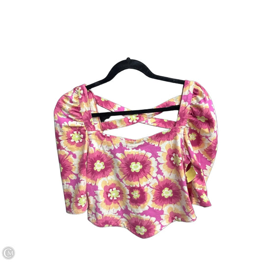 Top Long Sleeve By Free People In Floral Print, Size: Sp