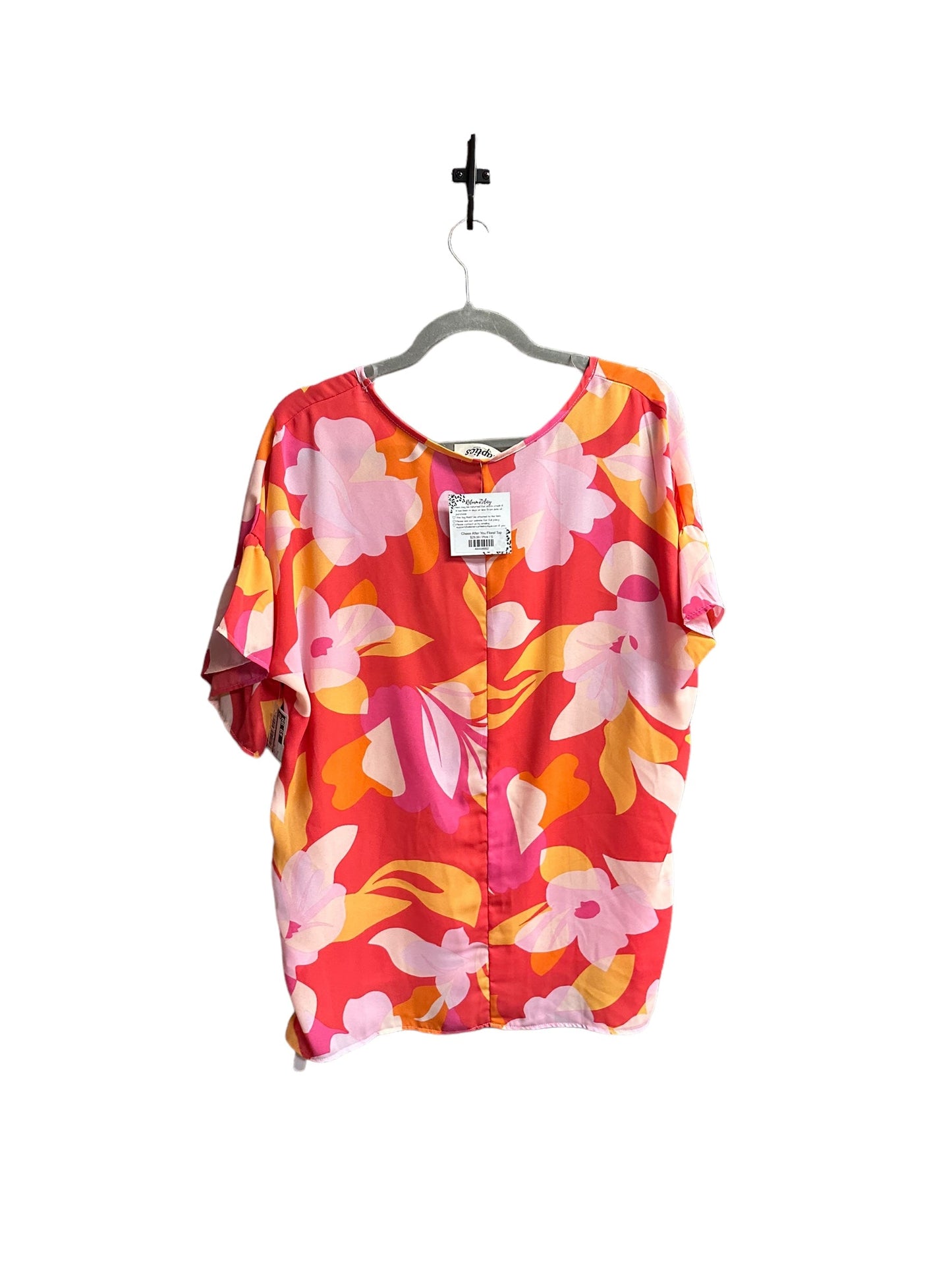 Multi-colored Top Short Sleeve Haptics, Size S