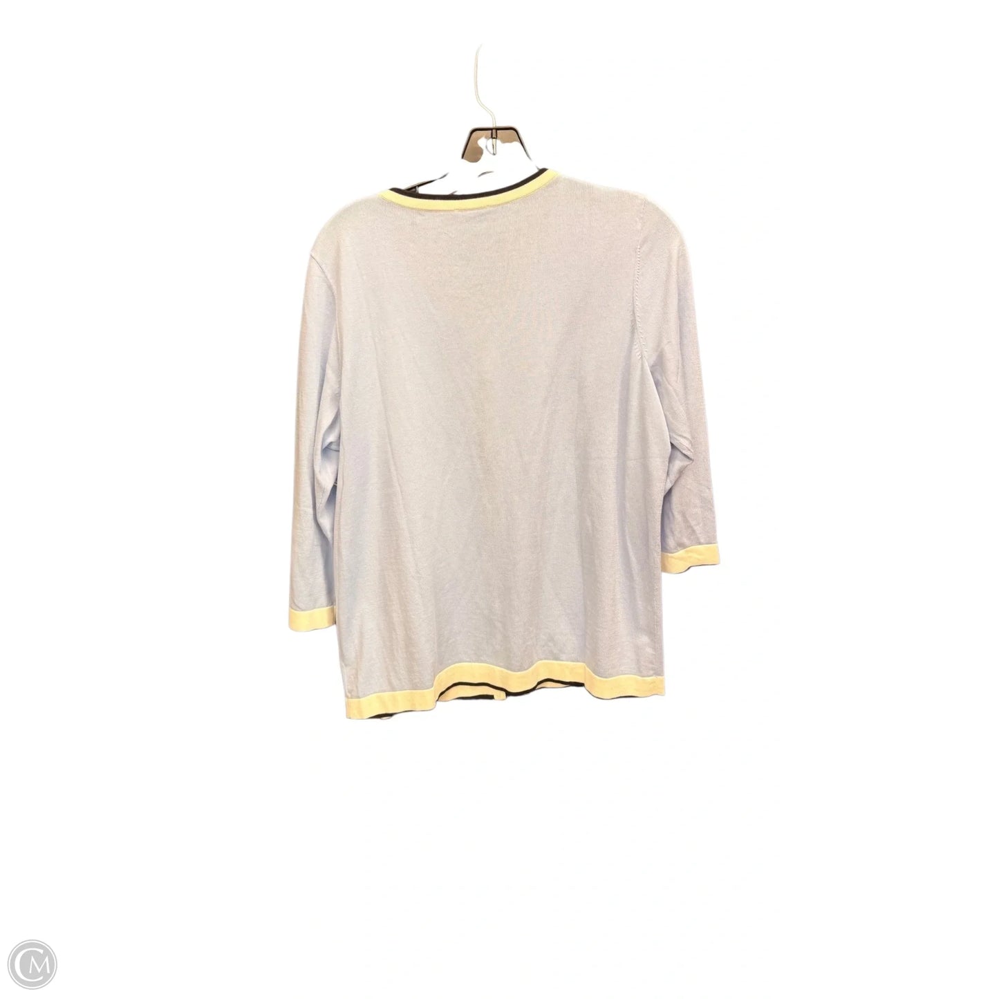 Cardigan By Talbots In Blue & White, Size: Xs