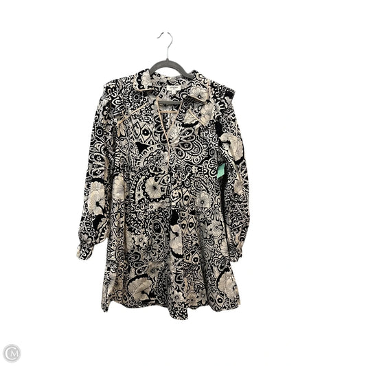 Dress Casual Maxi By Entro In Black & Cream, Size: M