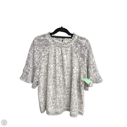 Blouse Short Sleeve By Loft In Floral Print, Size: S