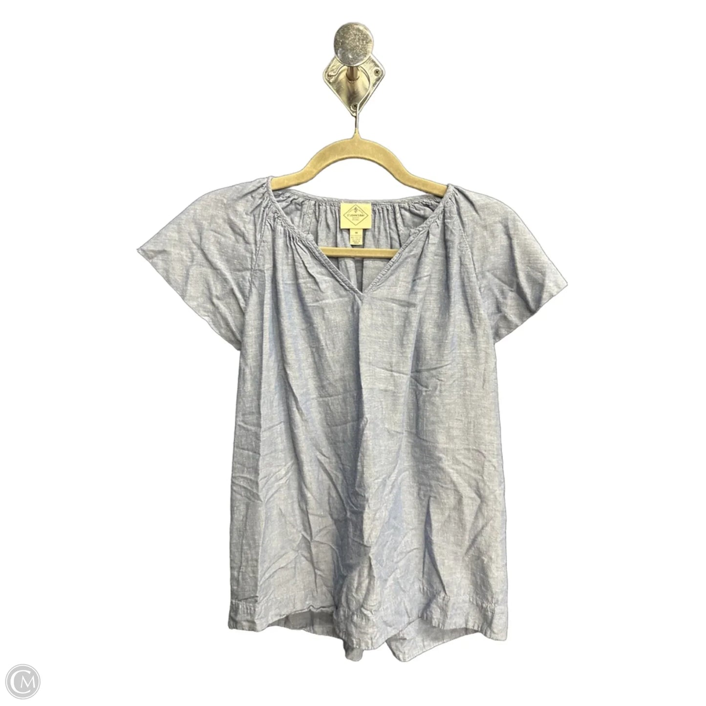 Top Short Sleeve Basic By St Johns Bay In Blue, Size: M