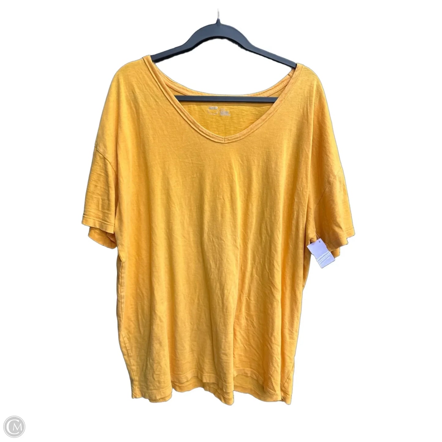 Top Short Sleeve By Aerie In Yellow, Size: Xl