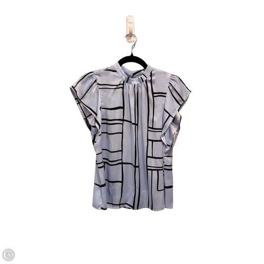 Blouse Sleeveless By Nine West In Black & Blue, Size: Xs