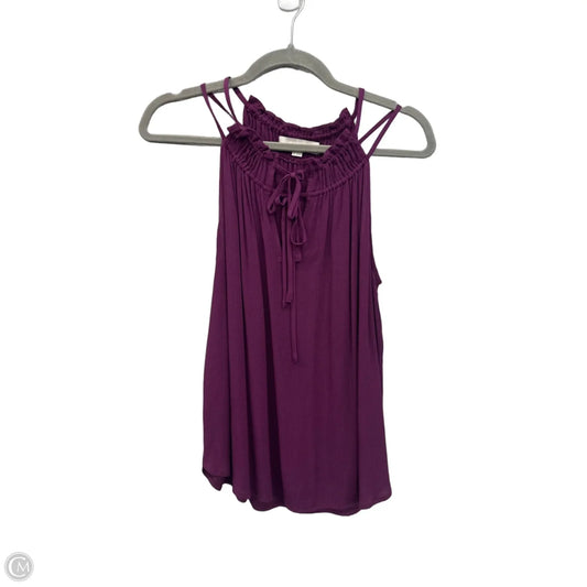 Blouse Sleeveless By Loft In Purple, Size: Xs