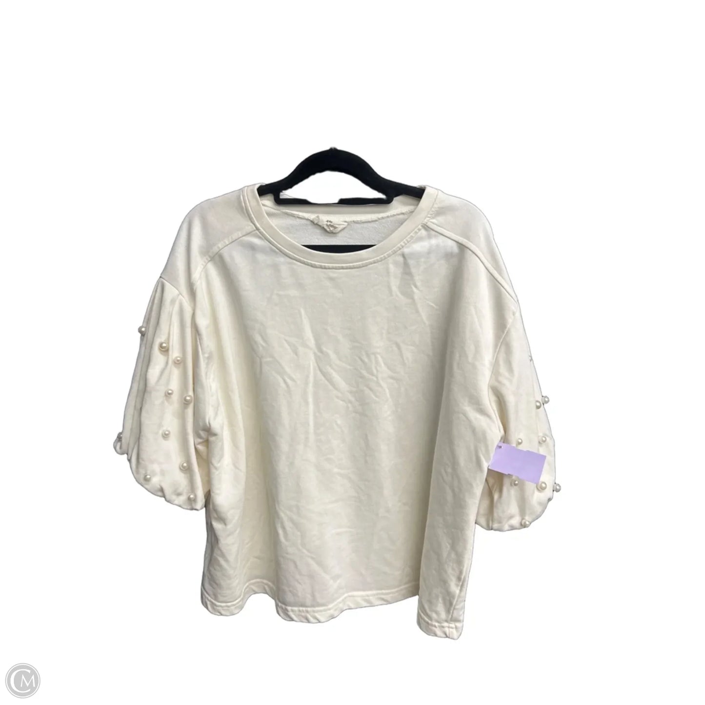 Top Short Sleeve By Entro In White, Size: S