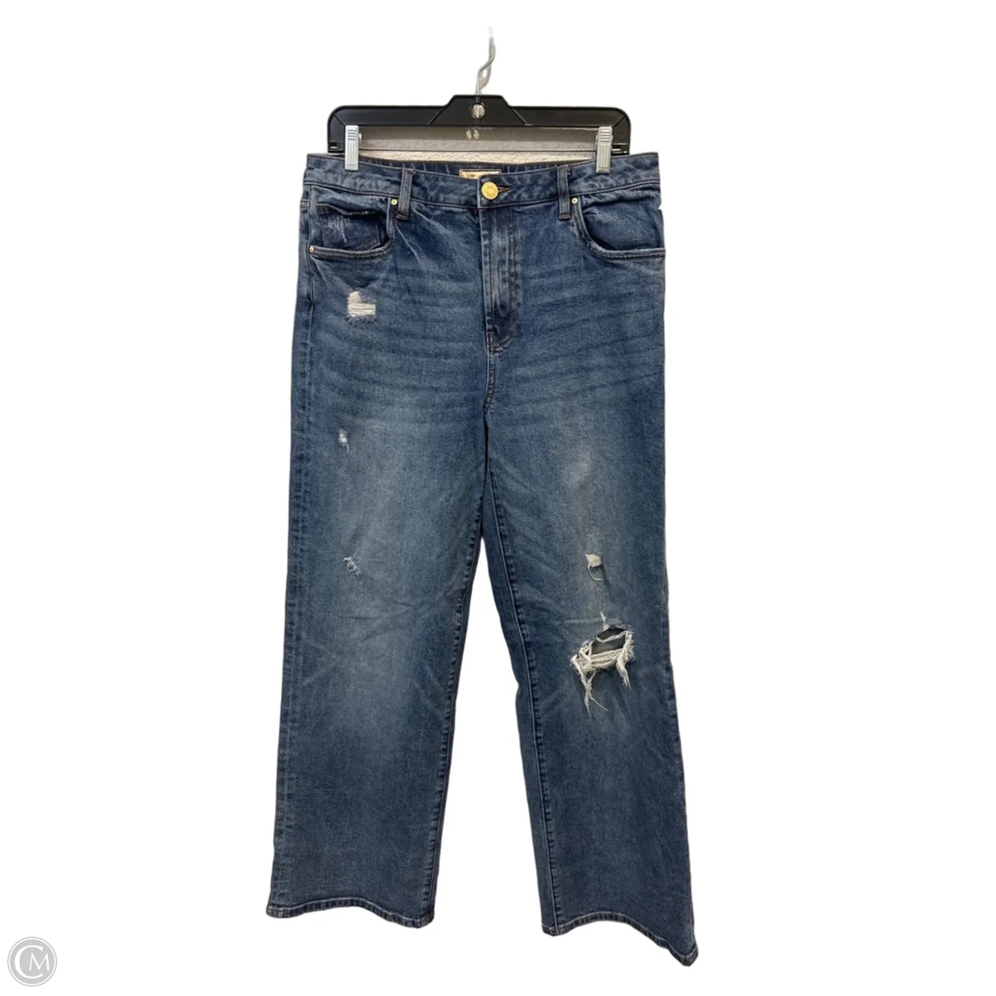 Jeans Wide Leg By Kut In Blue Denim, Size: 10