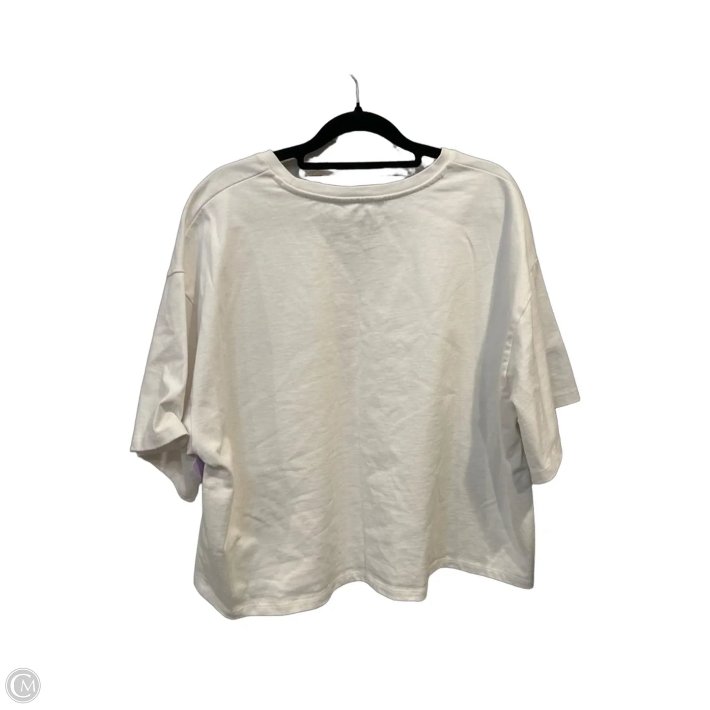 Top Short Sleeve By Banana Republic In White, Size: Xl