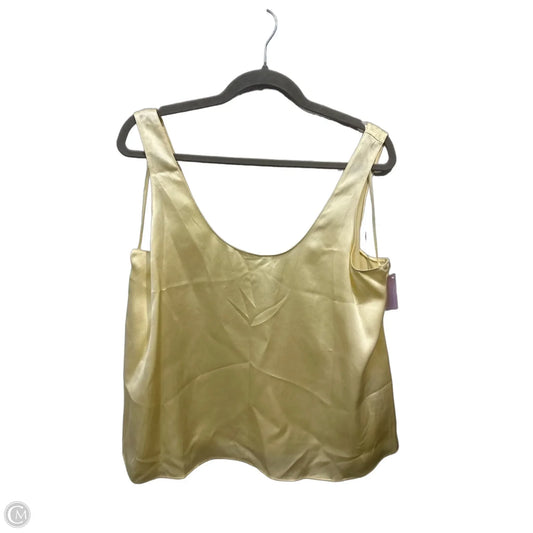 Top Sleeveless By Banana Republic In Yellow, Size: L