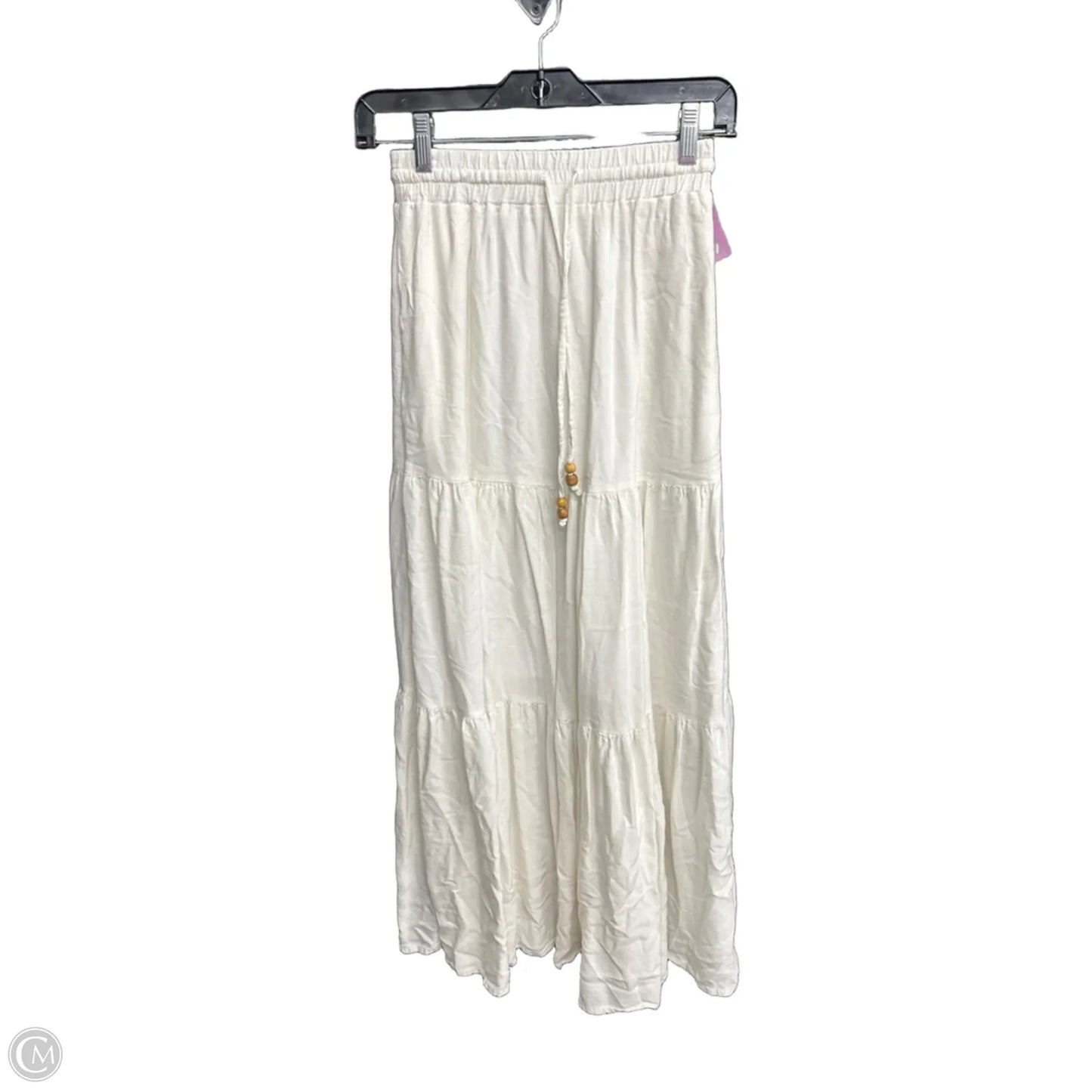 Skirt Maxi By Clothes Mentor In White, Size: Xs