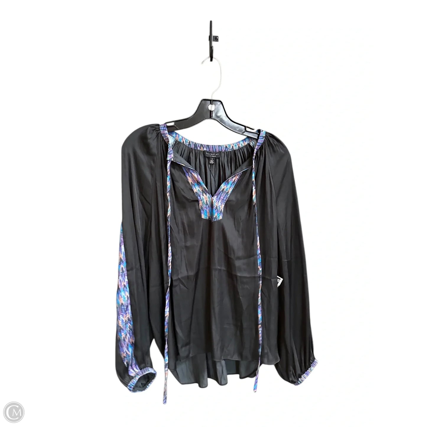 Top Long Sleeve By Current Air In Black, Size: M