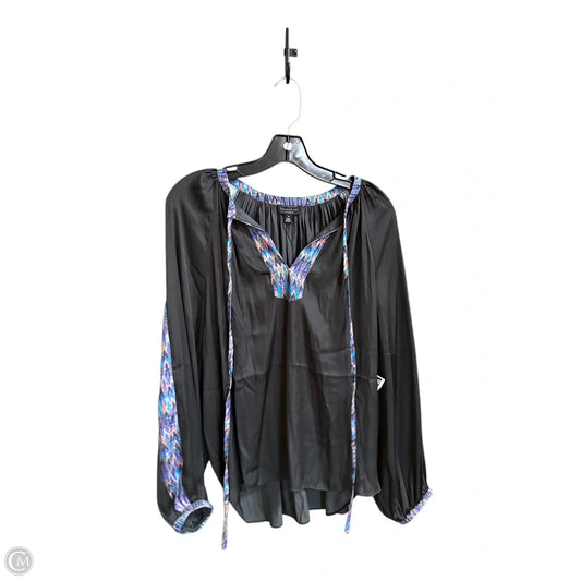 Top Long Sleeve By Current Air In Black, Size: M