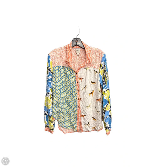 Top Long Sleeve By Maeve In Multi-colored, Size: M